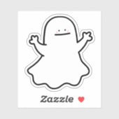 可愛い幽霊 シール (シート)