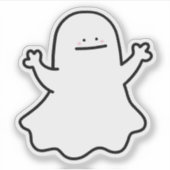 可愛い幽霊 シール (正面)