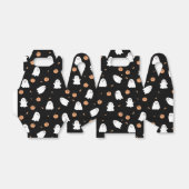 可愛い幽霊&パンプキンブラックハロウィーンパターン フェイバーボックス (折り畳みなし)