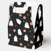 可愛い幽霊&パンプキンブラックハロウィーンパターン フェイバーボックス (オープン)