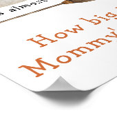 可愛い幽霊 – ママのお腹の大きさ ポスター (角)