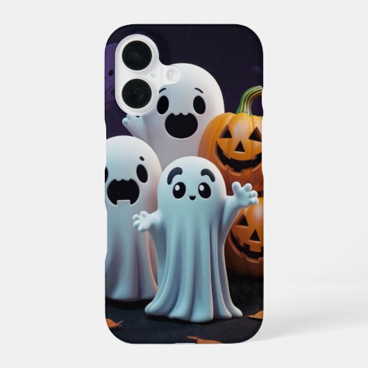 可愛い幽霊 iPhone 16ケース (裏面)