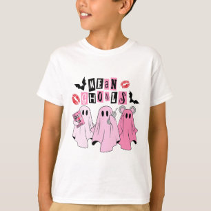 可愛い幽霊mean Ghoulsおもしろいハロウィーンのコスチュームスポック Tシャツ