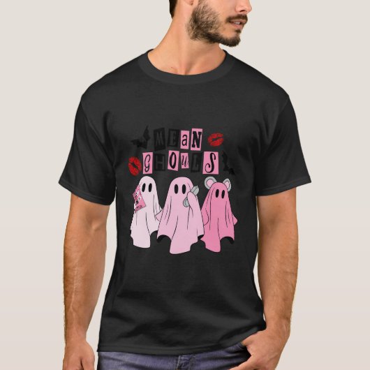 可愛い幽霊mean Ghouls面白いハロウィーンのコスチューム Tシャツ (正面)