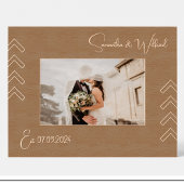 可愛い幾何学名彫り木枠 レーザー彫刻フレーム