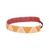 可愛い幾何学模様かわいいオレンジベージュシック アスレチックヘッドバンド (右)
