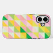 可愛い幾何学的パッチワークの春色 Case-Mate iPhoneケース (裏面 (横))