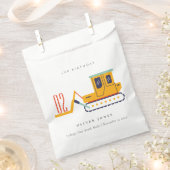 可愛い建築フォークリフト任意の年齢誕生日 フェイバーバッグ (クリップ留めされた状態)