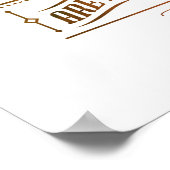 可愛い引用文のコーヒー好きのポスター ポスター (角)