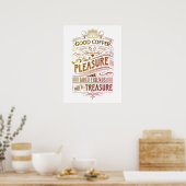 可愛い引用文のコーヒー好きのポスター ポスター (キッチン)