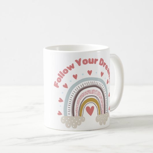 可愛い後を追夢卒業コーヒーマグ コーヒーマグカップ (正面右)