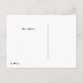 可愛い得新しいパッドカエル住所はがきの変更 案内ポストカード (裏面)