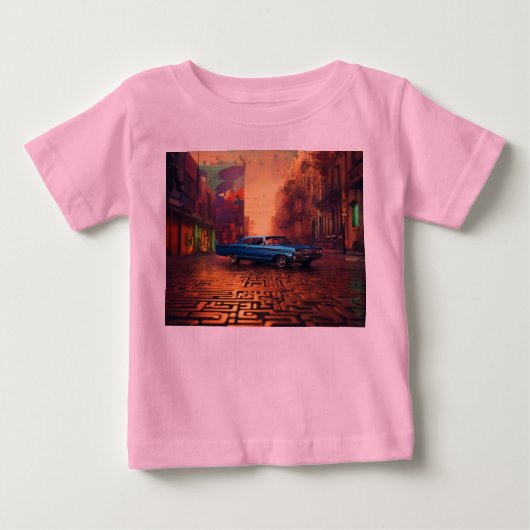 可愛い心地よいに。 ベビーTシャツ (正面)