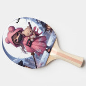 可愛い忍者戦士ガール&テディ 卓球ラケット (横)