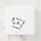 可愛い忍者戦士子供の誕生日パーティーフェイト フェイバータグ (インサイチュ)