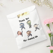 可愛い忍者戦士子供の誕生日パーティーフェイト フェイバーバッグ (封をした状態)