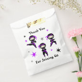 可愛い忍者戦士子供の誕生日パーティーフェイト フェイバーバッグ (封をした状態)