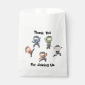 可愛い忍者戦士子供の誕生日パーティー好意 フェイバーバッグ (正面)