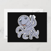 可愛い応援タコ ポストカード (正面/裏面)