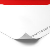 可愛い怒幽霊レッドハロウィーンポスター ポスター (角)