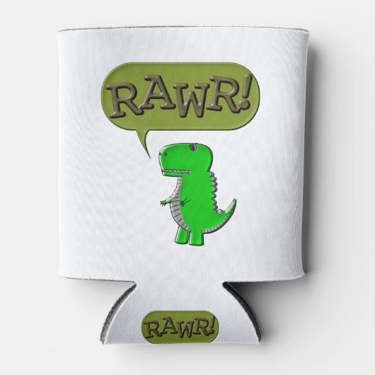 可愛い怒玩具恐竜 缶クーラー (正面)