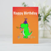 可愛い怒Tレックスディノグラディエント カード (スタンド正面)