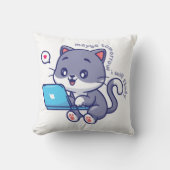 可愛い怠け者の学生 – 多分明日は勉強 クッション (正面)