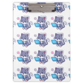 可愛い怠け者の学生 – 多分明日は勉強 クリップボード (正面)