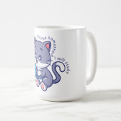 可愛い怠け者の学生 – 多分明日は勉強 コーヒーマグカップ (正面右)