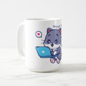 可愛い怠け者の学生 – 多分明日は勉強 コーヒーマグカップ (正面左)