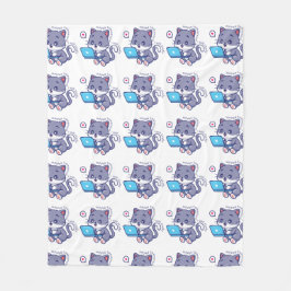 可愛い怠け者の学生 – 多分明日は勉強 フリースブランケット