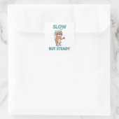 可愛い怠け者ステッカー スクエアシール (バッグ)