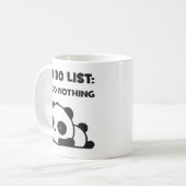 可愛い怠け者パンダ – 一覧へ – NOTHING おもしろい - コーヒーマグカップ (正面左)