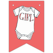 可愛い性別の暴露パーティー バンティングフラッグ (第2の旗)