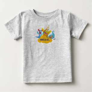 可愛い怪物が挨拶する ベビーTシャツ