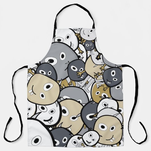 可愛い怪物ドードル エプロン (正面)