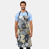 可愛い怪物ドードル エプロン (着用した状態)