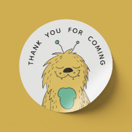 可愛い怪物。男の感謝してい子の生来誕 ラウンドシール