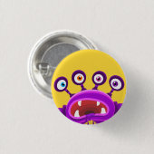 可愛い怪物 缶バッジ (正面&裏面)
