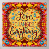 可愛い恋が全てを変えるインスピレーションポスター ポスター (正面)