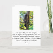 可愛い恋しく思あいさつきカード カード (裏面)