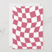 可愛い恋しく思小さなオネダーフルなピンクの女の子1st誕生日 招待状 (裏面)