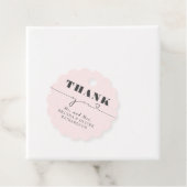 可愛い恋ハート文字ピンク結婚のサンキュー フェイバータグ (インサイチュ)