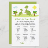 可愛い恐竜あなたの財布ゲームのバビーシャワーに何がある (正面/裏面)