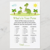 可愛い恐竜あなたの財布ゲームのバビーシャワーに何がある (正面)