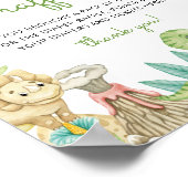 可愛い恐竜おむつラッフル ポスター (角)