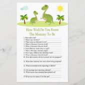 可愛い恐竜どのように良く知っているベビーショールゲーム (正面)