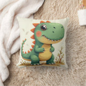 可愛い恐竜のクッション クッション (ブランケット)
