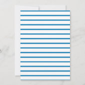 可愛い恐竜のバルーン2nd誕生日招待状 (裏面)