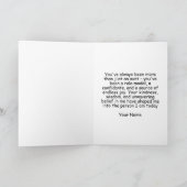 可愛い恐竜のプンおもしろいス叔母誕生日カード カード (内部)